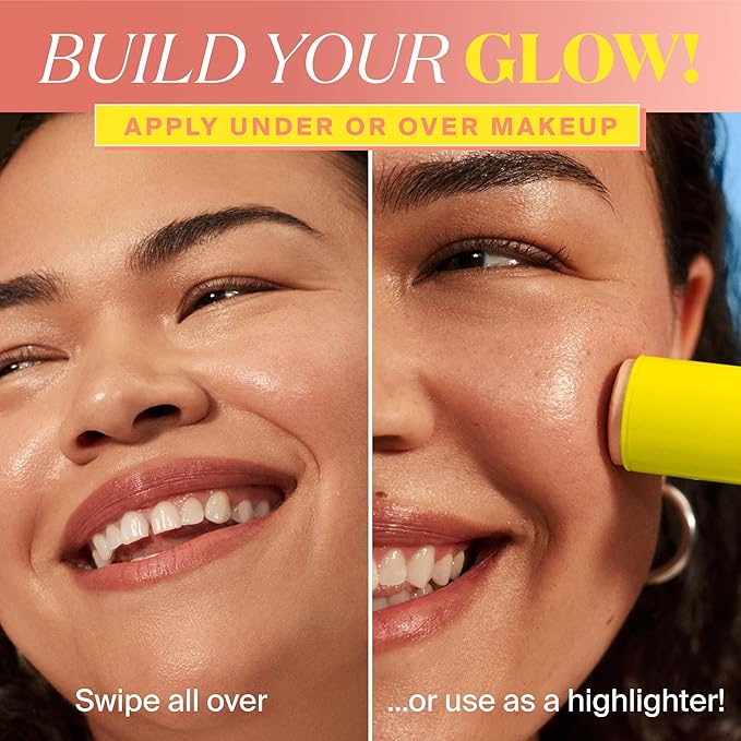Supergoop! Glowscreen Sunlighter Glow &amp Protect Stick SPF 45 - Sunrise - 0.35 oz - Sheer Sunkissed Finish - Doubles as a Highlighter