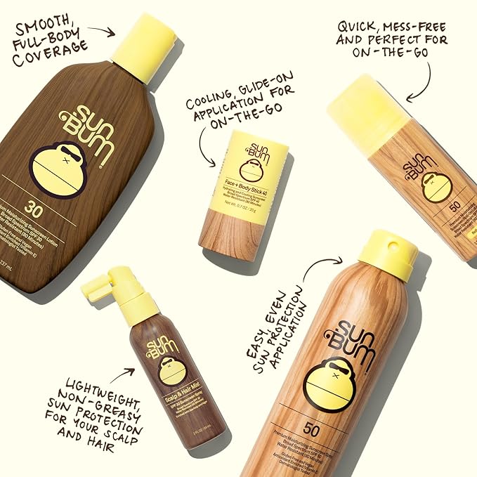 Sun Bum Original Moisturizing Sunscreen Lotion SPF 30 with Sonny Sticker Vegan and Hawaii 104 Act Compliant Octinoxate &amp Oxybenzone Free Broad Spectrum UVA/UVB Vitamin E 2 Pack 8 oz