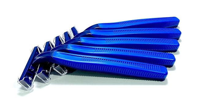 100 Box of Razor Blades Premium Disposable Stainless Steel Hospitality Quality Shavers High End Twin Blade Razors for Men and Women with Aloe Vera Lubrication Strip