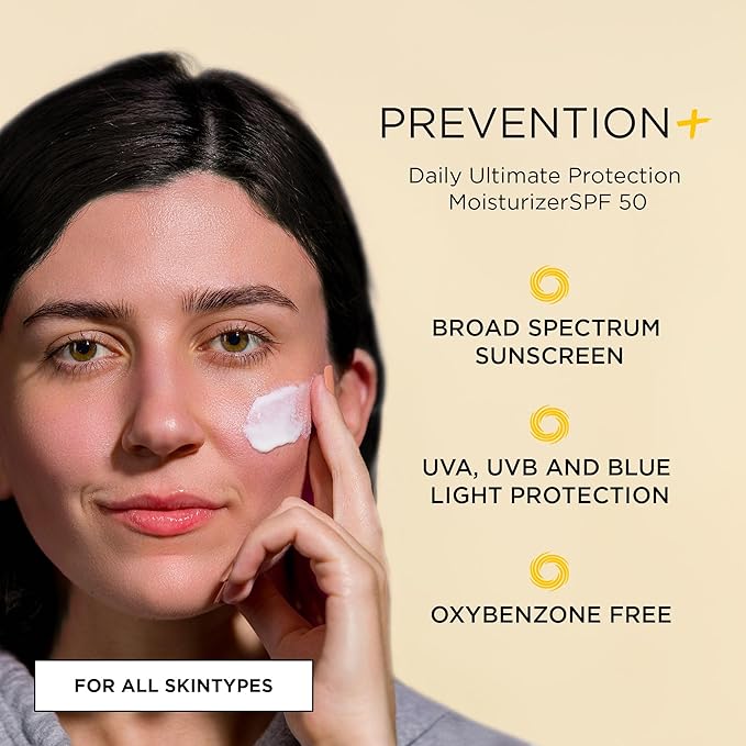 IMAGE Skincare PREVENTION+ Daily Ultimate Protection MoisturizerSPF 50 Face Sunscreen LotionZinc OxideBlendable with No White Cast3.2 oz(Pack of 2)