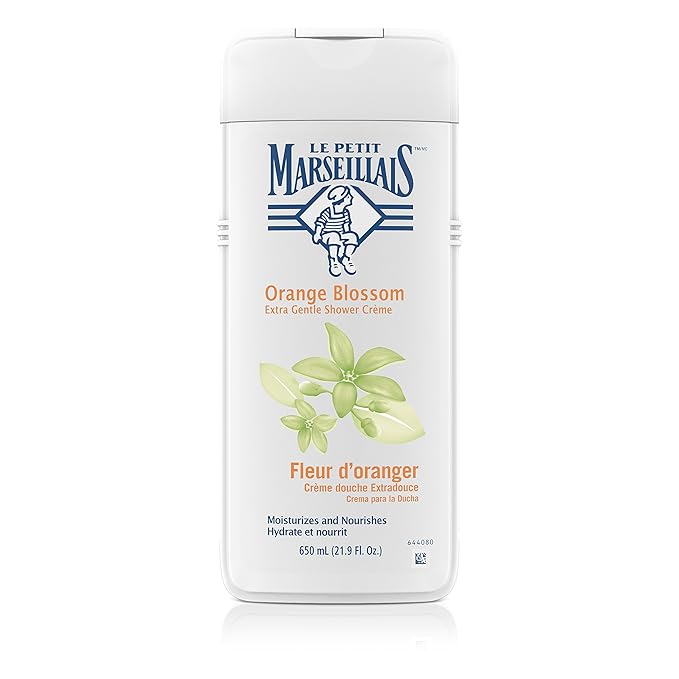 Le Petit Marseillais Shower Creme Orange Blossom 21.9 Ounce (650ml) (3 Pack)