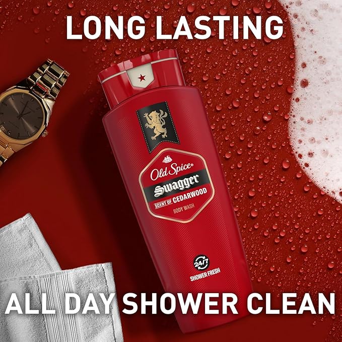 Old Spice Red Zone Body Wash Swagger 16 oz (Pack of 2)