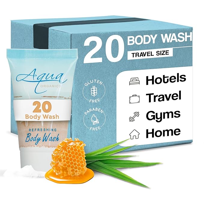 Body Wash Travel Size Hotel Amenities 1 oz (Case of 20)
