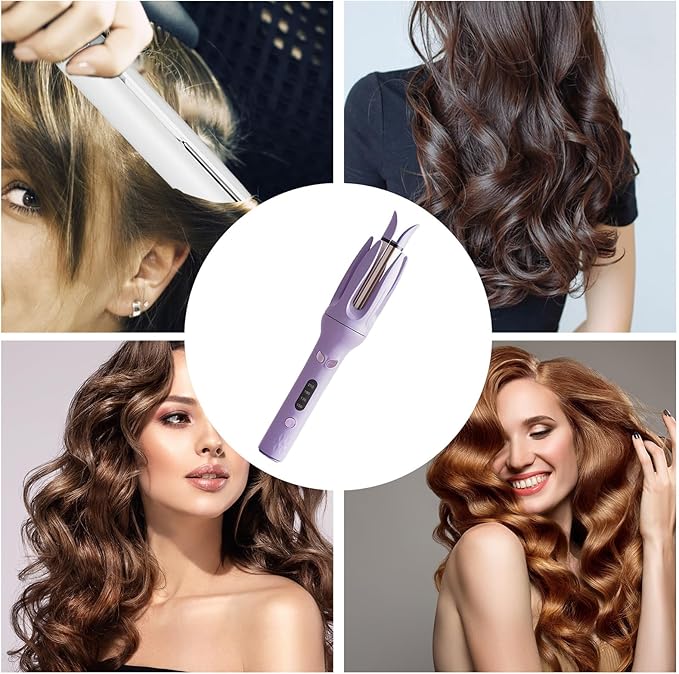 Curly Irons for Hair – Heated Curling Device Fast Hair Curler | 4-Level Temperature Wand Smooth Barrel Curl Iron for Travel Events Quick Hairstyling Long or Short Hairs Types