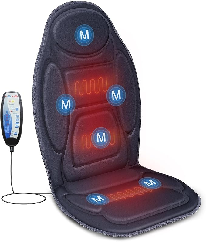 Snailax Vibration Back Massager and Shiatsu Foot Massager