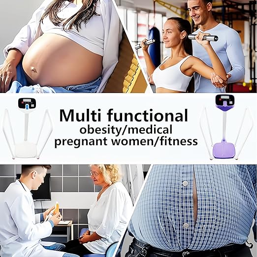 Assist The Elderly in Measuring Weight gain While Standing with an Electronic Scale with armrests Suitable for use in clinics Hospitals Schools Nursing Homes (Armrest Dreamy Purple)