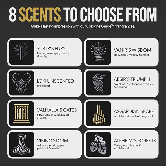 The Beard Struggle Men's Body Wash Valhalla's Gates - Gold Collection - Skin Cleaning Agent - Natural Body Wash - Shower Gel Liquid Soap - 240 mL / 8 US. fl. oz.