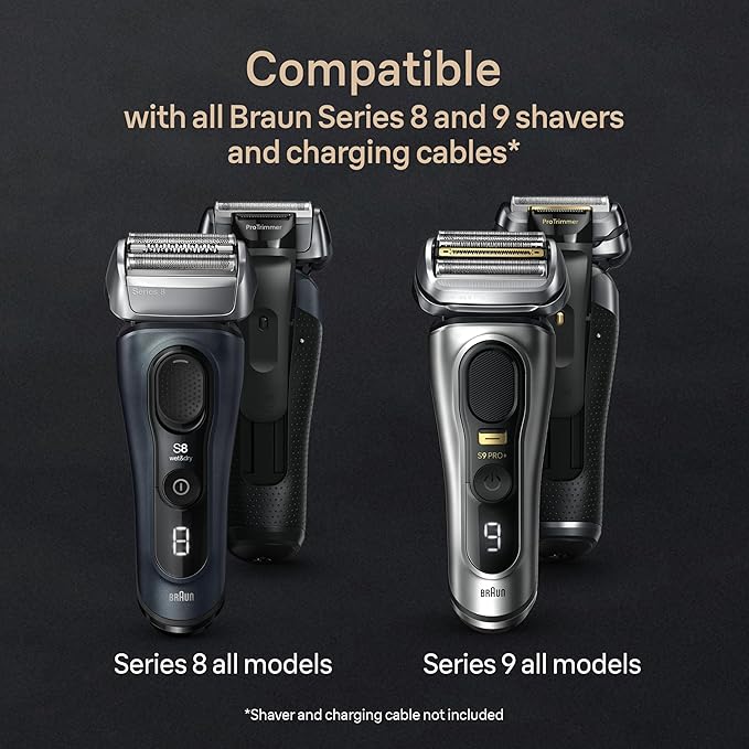 Braun Series 9 PRO+ Electric Razor for Men 5 Pro Shave Elements &amp Precision Long Hair Trimmer 6in1 SmartCare Center Wet &amp Dry Electric Shaver for Smooth Skin with 60min Battery Runtime 956
