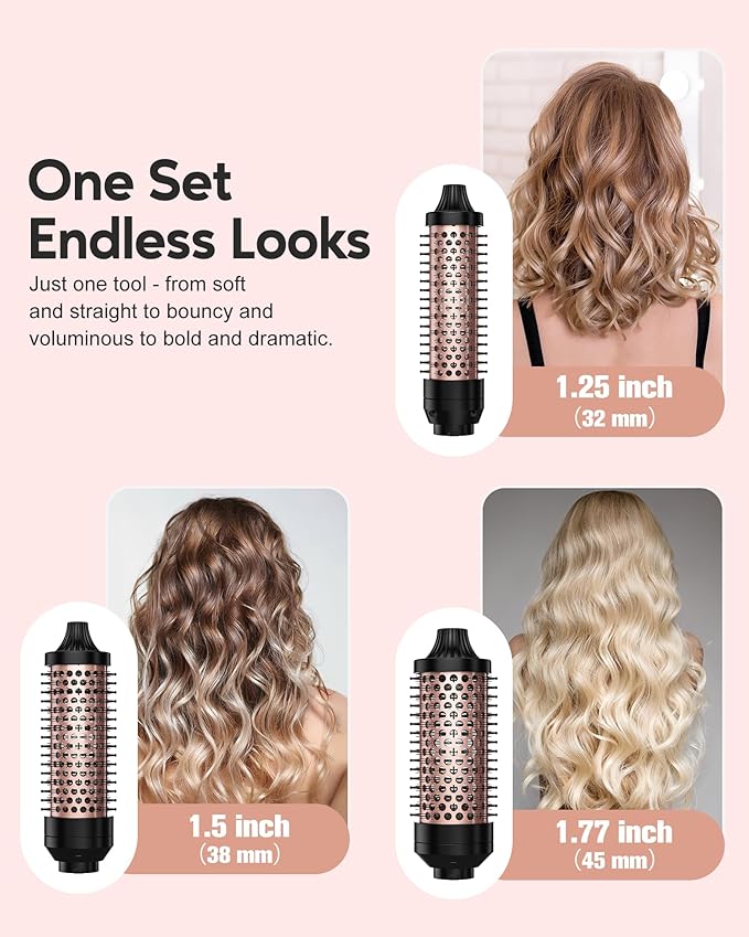 Terviiix Pencil Flat Iron(Orange) &amp PRO Thermal Brush Set