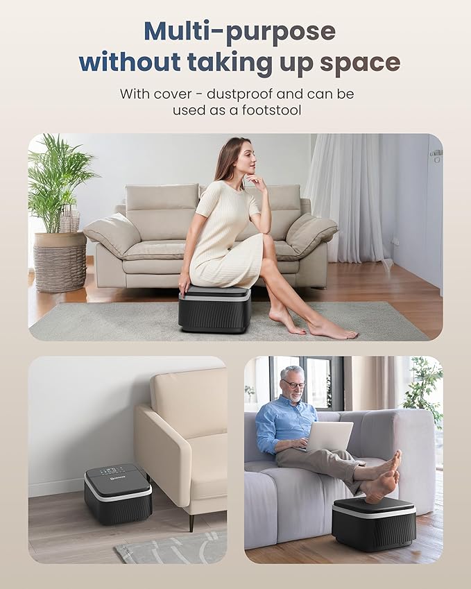 COMFIER Shiatsu Foot Massager with Heat Foot Massager for Neuropathy Plantar Fasciitis Feet Massage Machine with Deep Kneading Rolling Compression and Remote Control