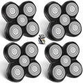 Head Shaver Replacement Heads Shaver Replacement Blades Refills Compatible with Freebird Shaver (4)