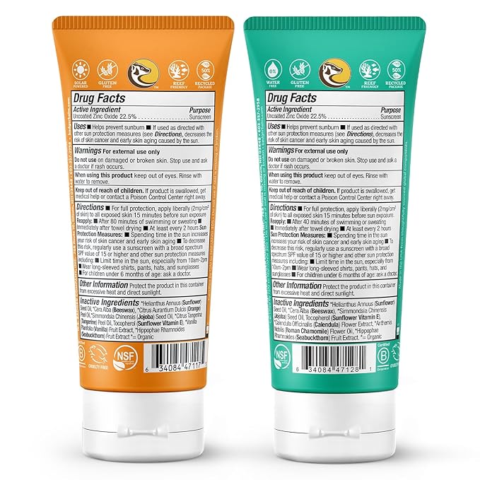 Badger SPF 40 Baby Sunscreen and SPF 40 Kids Sunscreen