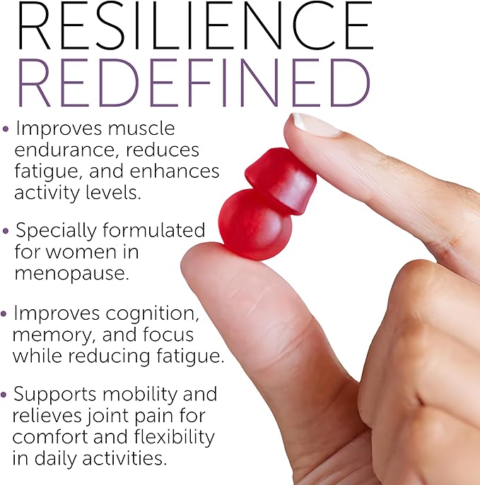 Menopause Supplements for Women | Menopause Gummy Vitamins | Relief for Hot Flashes Night Sweats &amp Mood Swings | Helps Sleep Disruptions &amp Brain Function | 60 Vegan Gummies