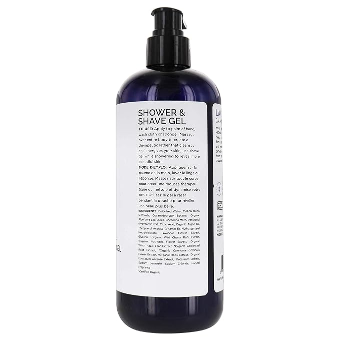 Mill Creek Lavender 2-In-1 Shower &amp Shave Gel Parabens Free 14 Fluid Ounces (Pack Of 3)