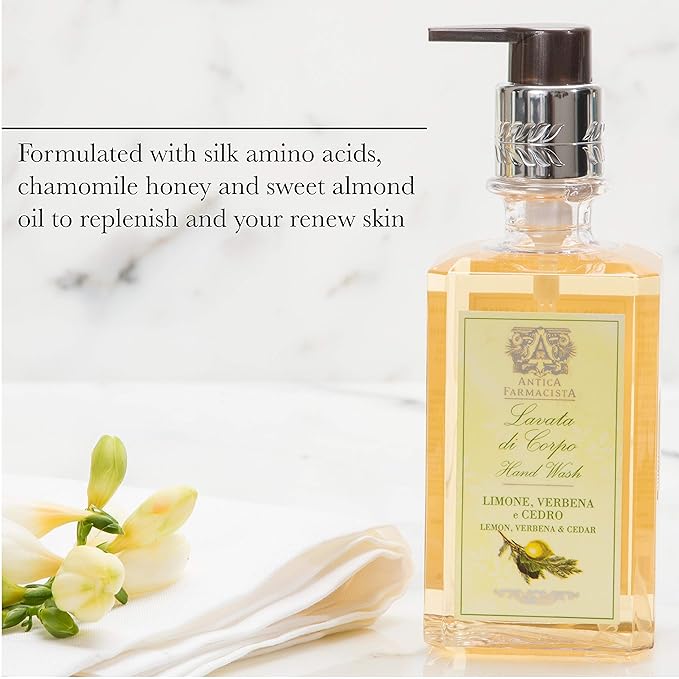 Antica Farmacista Hand &amp Body Wash - Luxury Nourishing Body Wash - Hydrating Hand Cleansing Wash - Bath &amp Body Gift - Ironwood 10 fl oz