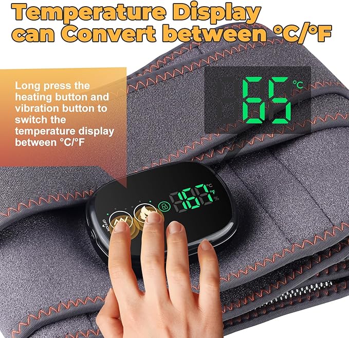 Lumidisc Belt - 2025 New Triple Fusion Back Pain Relief - Heated Neck &amp Lower Back Support - Lumbar Pain Management for Sciatica &amp Muscle Tension