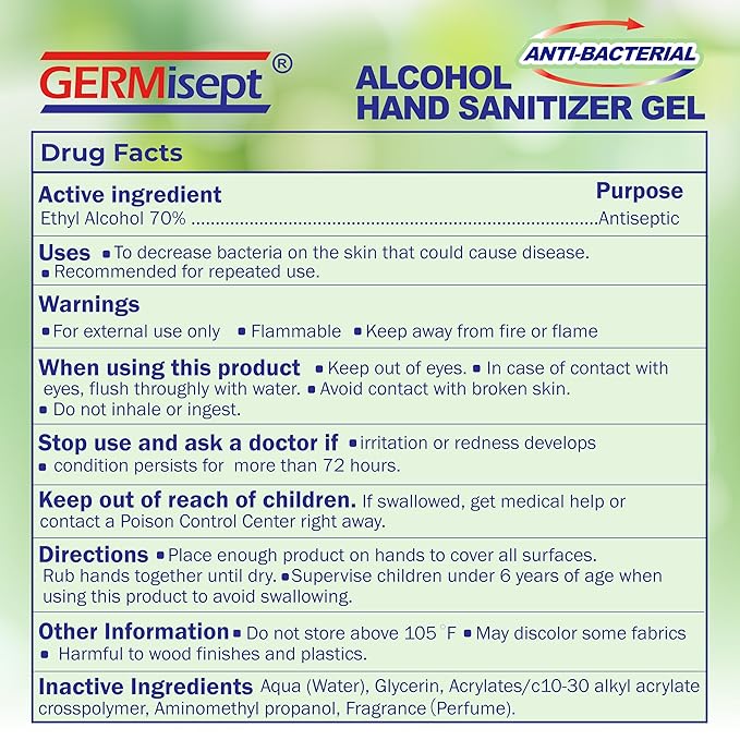 Hand Sanitizer Gel with Pump – 70% Alcohol Bulk Hand Sanitizer – Moisturizing Quick-Dry Non-Sticky Formula – Refillable Bottle for Home Office School Business Use (128 Fl Oz (Pack of 1))