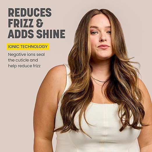 Drybar The Curl Party Heated Curling Round Brush – Salon Curling Wand with Long-Lasting Shiny Results