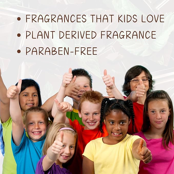 Kids Body Wash – Plant Based Gentle Moisturizer with Shea Butter – Safe for Sensitive Skin – Cocoa Mint – 3 Pack (8 oz Each)