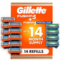 Gillette Fusion5 ProGlide Razor Refills for Men 10 Count + Fusion5 ProGlide Shield Refills 4 Count 14 Total Blade Refills