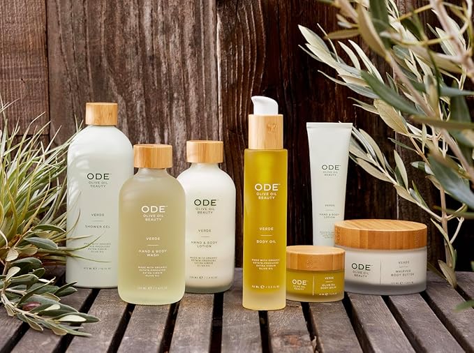 McEvoy Ranch Verde Shower Gel &amp Bubble Bath (2-pack) by ODE Olive Oil Beauty Foaming Wash Organic Extra Virgin Olive Oil California Made