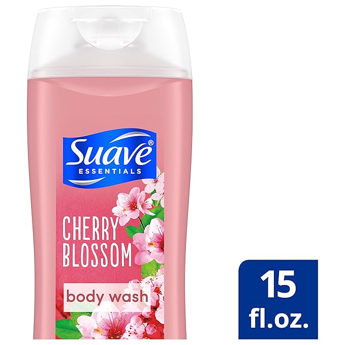 Suave Essentials Body Wash Cherry Blossom Packaging May Vary 15 Fl Oz Pack of 6