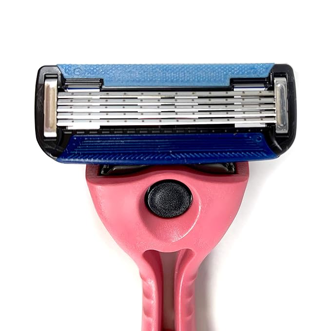 Preserve Coral Pink POPi Shave 5 Razor System 5 Blade Cartridge Modern Style Plastic Material Unisex 6 Count Bundle