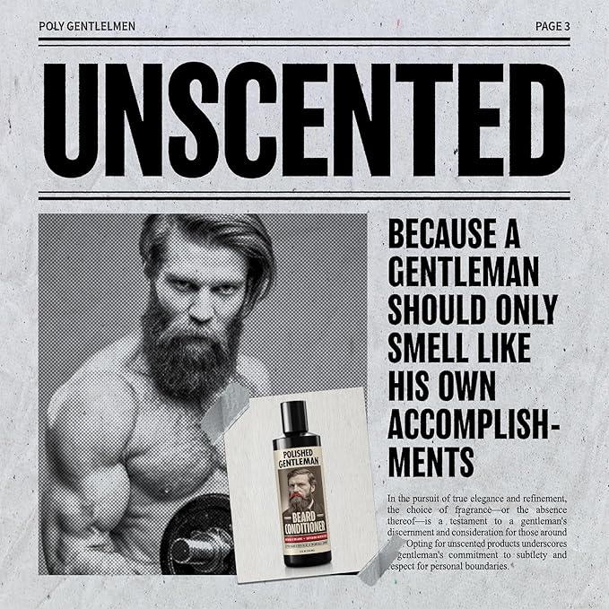 Men’s Beard Conditioner with Tea Tree Oil – Concentrated Rinse-Out Formula for Softer Fuller-Looking Beards &amp Healthy Facial Hair 8 oz