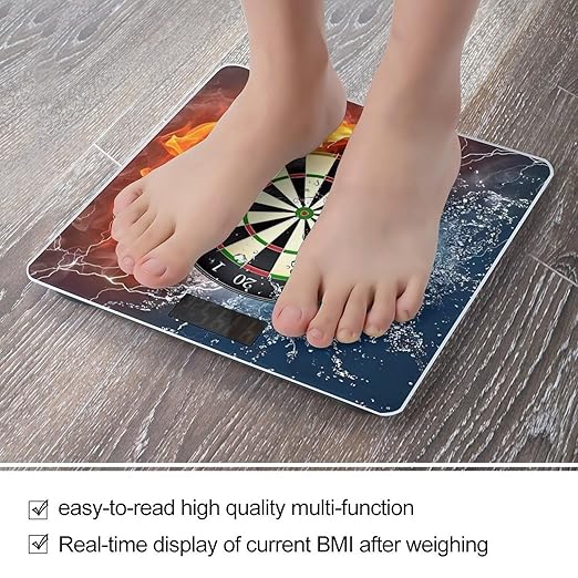 Dart Board Scale for Body Weight Digital Bathroom Scale Precision Smart Weighing Scales with Clear LED Display Accurate High Precision Scales Weighing Machine