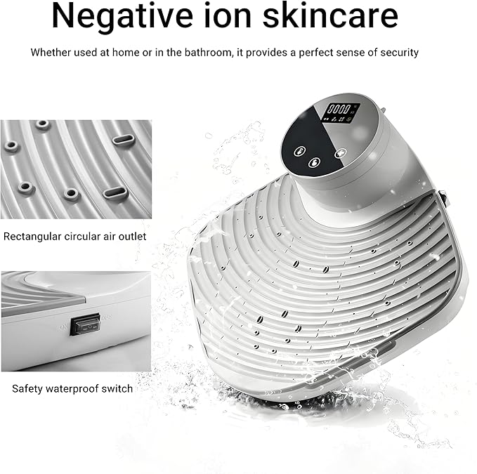 4 Speeds Full Body Dryer 1300W Electric Body Heater Blow with LCD Control Panel &amp Lid Opening Tool 4 Wind Speeds and Cold/Warm Breeze Ideal for Limited Mobility