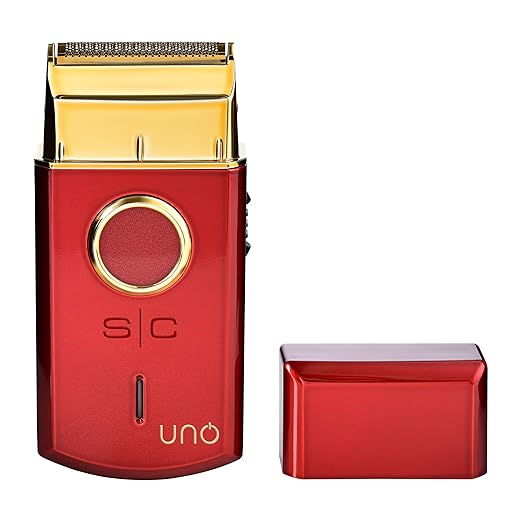StyleCraft Uno Cordless Single Foil Shaver Mini Travel Size Portable Gold Titanium Premium Head Turbocharged Motor