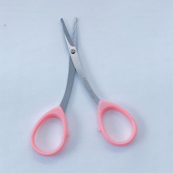 Kinugawa Company W-25 Scissors Women's Nose Hair Unwanted Hair Eyebrows Small Sharpness Made in Japan Round Blade Edge Safety