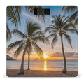 Sunset Palm Tree Scale for Body Weight Digital Bathroom Scale Toughened Glass High Precision Scales for Body Weight with Large LCD Backlight Display Weight Scales