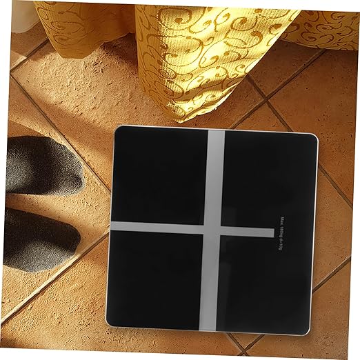 1pc USB Rechargeable Scale Accurate Health Management Weighing Scale Black Electronic Bathroom for Daily Use