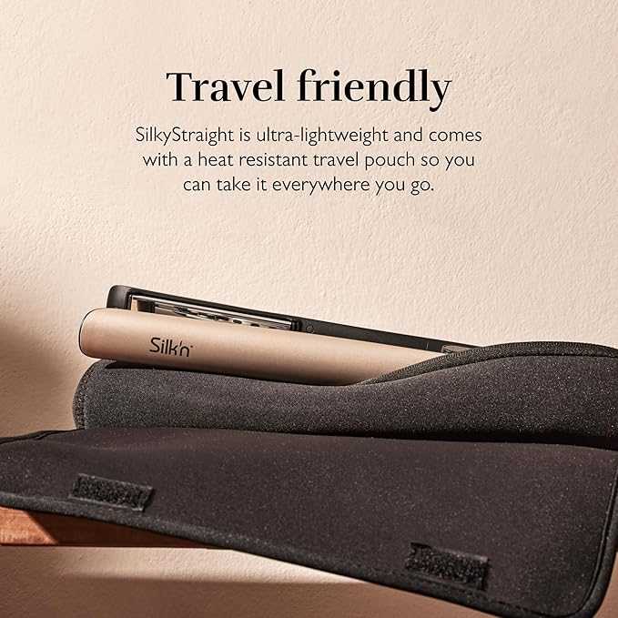 Silk’n Professional 2-in-1 Straightener and Hair Curler for Women Titanium Flat Iron with Infrared and Ion Technology for Frizz-Free Hair and no Heat Damage Smart Temperature Control 15-Sec Heat Up