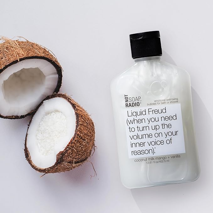 Not Soap Radio Liquid Freud | Coconut Milk Mango Vanilla with St. John's Wort | Bath Shower Gel
