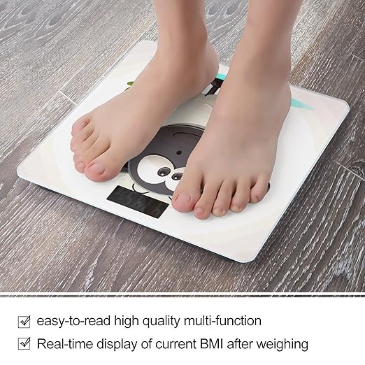 Digital Bathroom Scale for Body Weight Scale with Bright LCD Display High Accuracy Step-On Technology Auto On/Off Sheep Digital Scales 400 Lbs /180kg