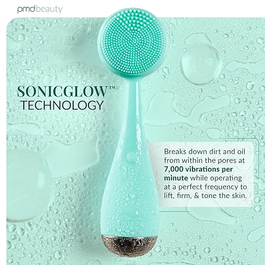 PMD Clean - Smart Facial Cleansing Device with Silicone Brush &amp Anti-Aging Massager