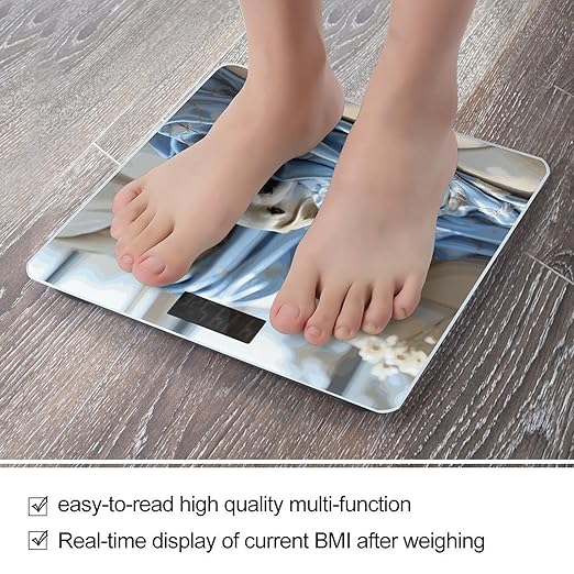 Dog Wrapped in Blanket Weight Scale Digital Electronic Scales Bathroom Scale Larg LCD Backlight Display High Precision MeasurementsTempered Glass