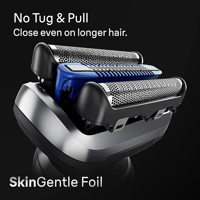 Braun Electric Shaver for Men Series 7 7120s Wet &amp Dry Shave Turbo &amp Gentle Shaving Modes Waterproof Foil Shaver with Precision Trimmer Space Grey