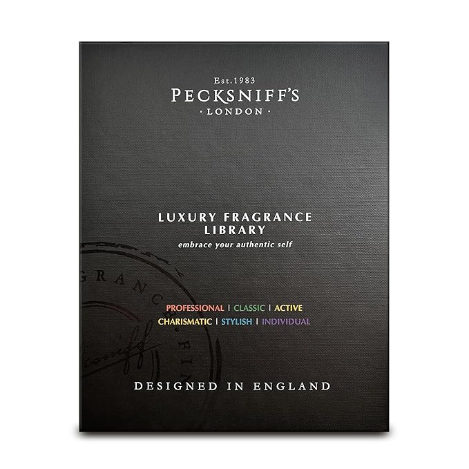 Pecksniff’s Men’s Fine Fragrance Gift Set – 6x10ml Eau de Toilette Collection – Luxury Cologne Sampler Designed in England