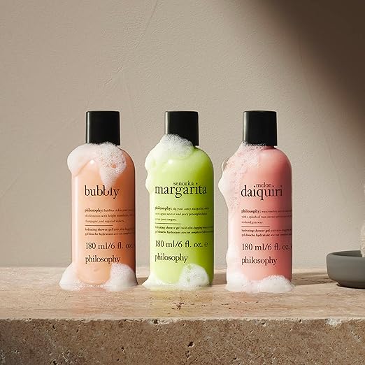 philosophy scent-sational hydrating bath &amp shower gels - efficiently cleanses soothes &amp comforts dry skin - vegan &amp cruelty free formula