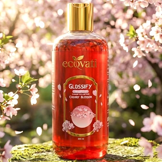 Glossify Shower Gel Cherry Blossom Luxury Collection 300ml Ultimate Moisturization Deep Cleansing Super Soft Foam