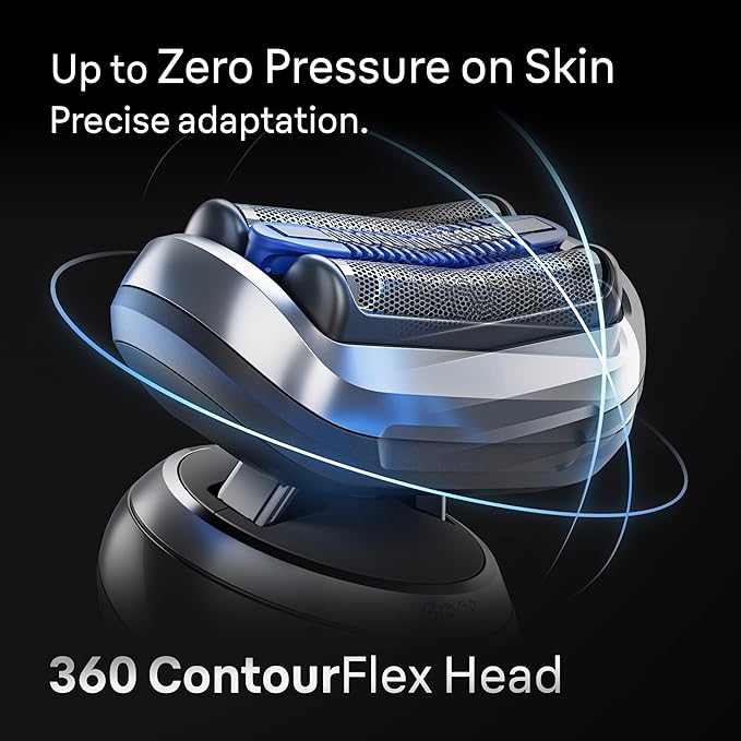 Braun Electric Shaver for Men Series 7 7120s Wet &amp Dry Shave Turbo &amp Gentle Shaving Modes Waterproof Foil Shaver with Precision Trimmer Space Grey