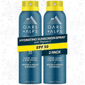 Oars + Alps SPF 50 Face &amp Body Broad Spectrum Sunscreen Spray | Fast-Absorbing Lightweight Non-Greasy Hawaii Reef Act 104 Compliant Water-Resistant Octinoxate + Oxybenzone Free 6 Oz 2 Pack