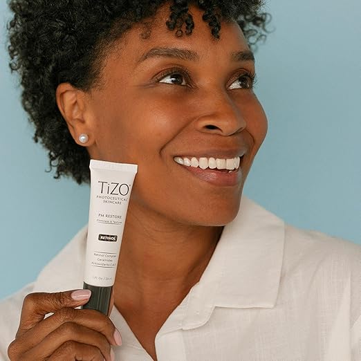 TIZO Photoceutical PM Restore 1 Ounce (Pack of 1) for All Skin Types - Reduces Fine Lines and Wrinkles