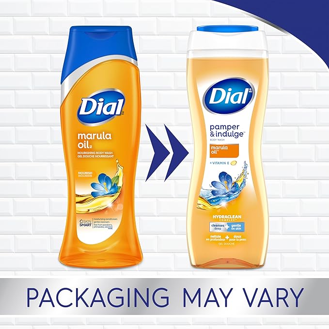Dial Body Wash Marula Oil 21 fl oz (Pack of 4)