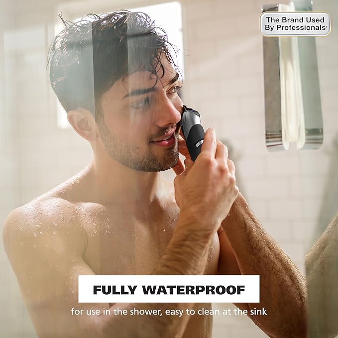 Wahl USA Pro Series Forever BladeTM Stainless Steel Cordless Rechargeable Beard Trimmer for Men with No Slip Grip &amp USB Charge – Model 3026017