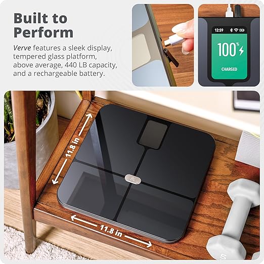 Greater Goods Smart Scale – Track Your Weight Loss Journey with Verified Accuracy &amp Smart Goal-Based Monitoring | Wi-Fi &amp Bluetooth Sync