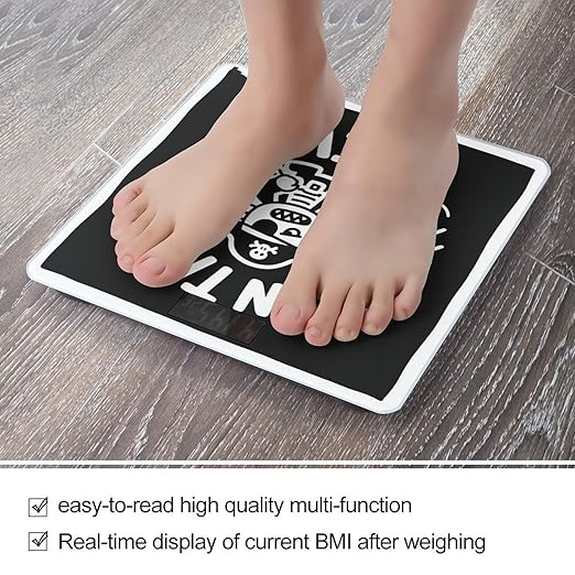 Pirate Weight Scale Cute Bathroom Scale for Body Highly Accurate Digital Weighing Machine for People Compact LCD Display Scales with Sturdy Toughened Glass Scales